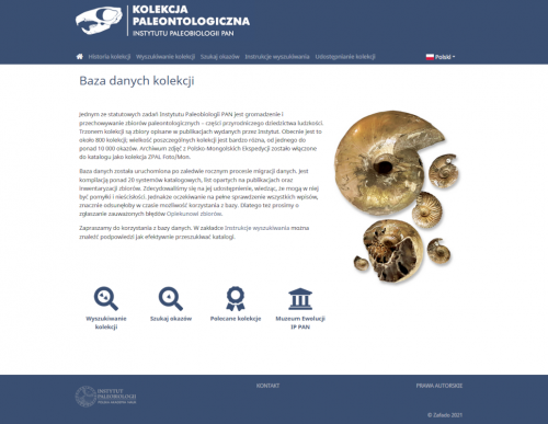Galeneo dla Instytutu Paleobiologii PAN